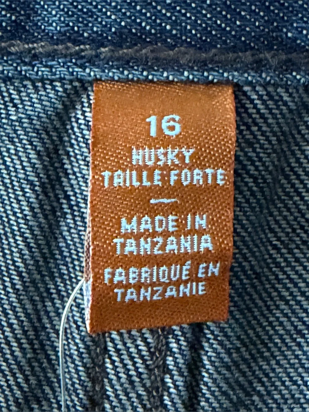 NEW Boys Children’s Place Straight Leg Dark Wash Jeans 16 Husky - NWT